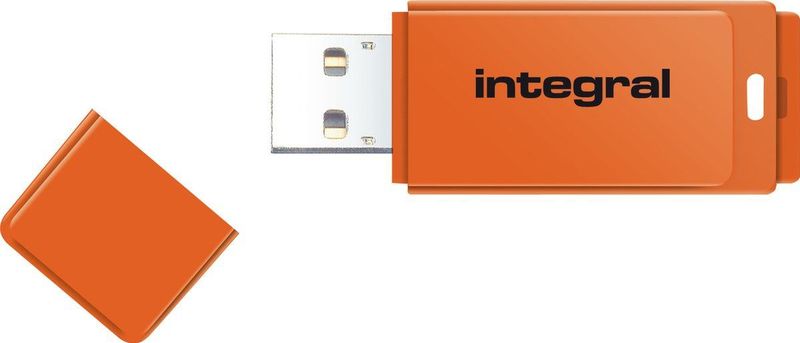 Integral INFD16GBNEONOR USB flash drive 16 GB USB Type-A 2.0 Oranje