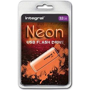 USB-stick 2.0 Integral 32GB neon oranje