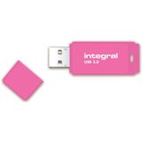 Integral Neon USB 2.0 stick, 32 GB, roze