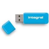Integral INFD8GBNEONB USB flash drive 8 GB USB Type-A 2.0 Blauw