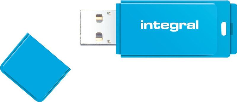 Integral INFD8GBNEONB USB flash drive 8 GB USB Type-A 2.0 Blauw