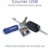 Integral INFD64GBCOU USB flash drive 64 GB USB Type-A 2.0 Blauw, Zilver