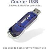 Integral INFD64GBCOU USB flash drive 64 GB USB Type-A 2.0 Blauw, Zilver