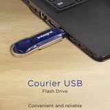 Integral INFD64GBCOU USB flash drive 64 GB USB Type-A 2.0 Blauw, Zilver