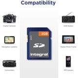 Integral - SD-kaart - Blauw - 2 GB - Geheugenkaart
