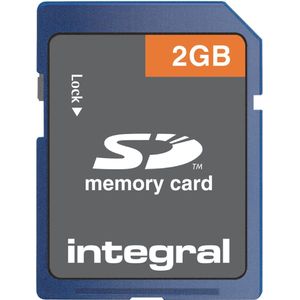 Integral - SD-kaart - Blauw - 2 GB - Geheugenkaart