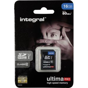 Integral SDHC Geheugenkaart 16GB - Klasse 10 - 20MB/s