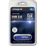 Integral INFD16GBCOU3.0 USB flash drive 16 GB USB Type-A 3.2 Gen 1 (3.1 Gen 1) Blauw, Zilver