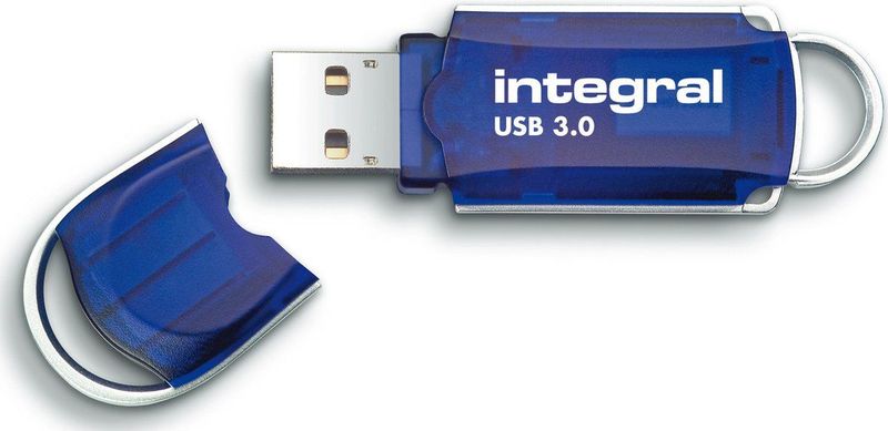 Integral INFD16GBCOU3.0 USB flash drive 16 GB USB Type-A 3.2 Gen 1 (3.1 Gen 1) Blauw, Zilver