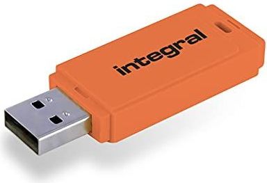 Integral INFD64GBNEONOR USB flash drive 64 GB USB Type-A 2.0 Oranje