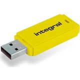 Integral INFD64GBNEONYL USB flash drive 64 GB USB Type-A 2.0 Geel