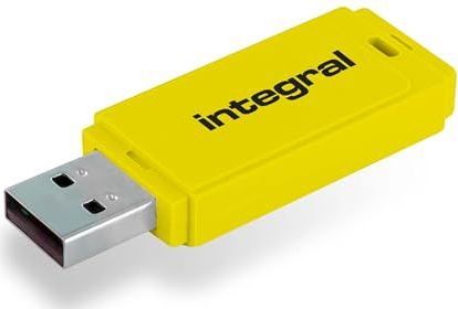 Integral INFD64GBNEONYL USB flash drive 64 GB USB Type-A 2.0 Geel