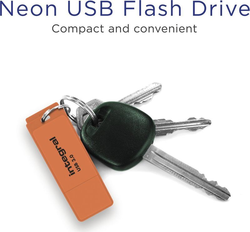 Integral INFD32GBNEONOR3.0 USB flash drive 32 GB USB Type-A 3.2 Gen 1 (3.1 Gen 1) Oranje