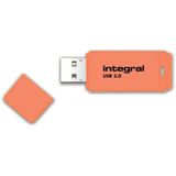 Integral Neon USB 3.0 stick, 64 GB, oranje