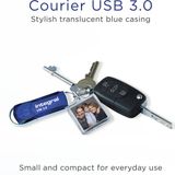 Integral INFD64GBCOU3.0 USB flash drive 64 GB USB Type-A 3.2 Gen 1 (3.1 Gen 1) Blauw, Zilver