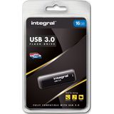Integral INFD16GBNOIR3.0 USB flash drive 16 GB USB Type-A 3.2 Gen 1 (3.1 Gen 1) Zwart