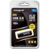 Integral INFD16GBNOIR3.0 USB flash drive 16 GB USB Type-A 3.2 Gen 1 (3.1 Gen 1) Zwart