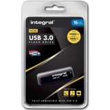 Integral Neon USB 3.0 geheugenstick (16 GB) zwart