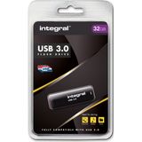 Integral Noir USB-stick - 32GB - USB 3.0 - Zwart