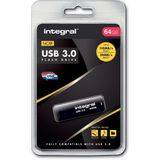 Integral INFD64GBNOIR3.0 USB flash drive 64 GB USB Type-A 3.2 Gen 1 (3.1 Gen 1) Zwart