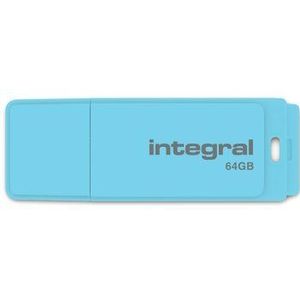 Integral 64GB USB2.0 DRIVE PASTEL PASTEL SKY USB flash drive USB Type-A 2.0 Blauw