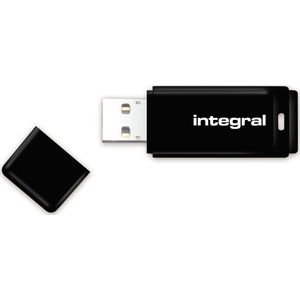 Integral 8GB USB2.0 DRIVE BLACK E-TAIL USB flash drive USB Type-A 2.0 Zwart