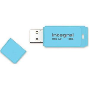 Integral 8GB USB3.0 DRIVE PASTEL BLUE SKY UP TO R-80 W-10 MBS USB flash drive USB Type-A 3.2 Gen 1 (3.1 Gen 1) Blauw