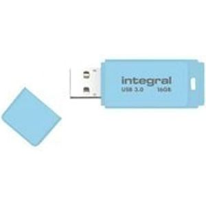 Integral 16GB USB3.0 DRIVE PASTEL BLUE SKY UP TO R-80 W-10 MBS USB flash drive USB Type-A 3.2 Gen 1 (3.1 Gen 1) Blauw