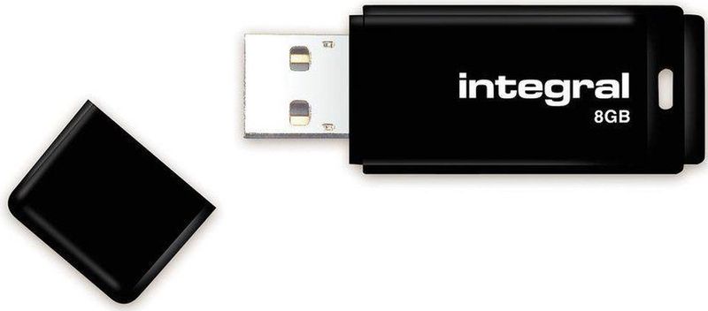 Integral INFD8GBBLK USB flash drive 8 GB USB Type-A 2.0 Zwart