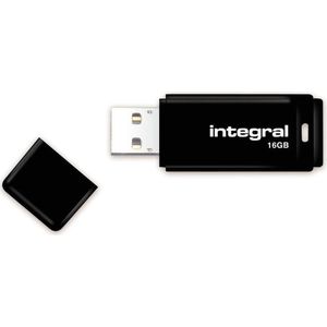 Integral USB-stick, 16 GB, USB 2.0, zwart