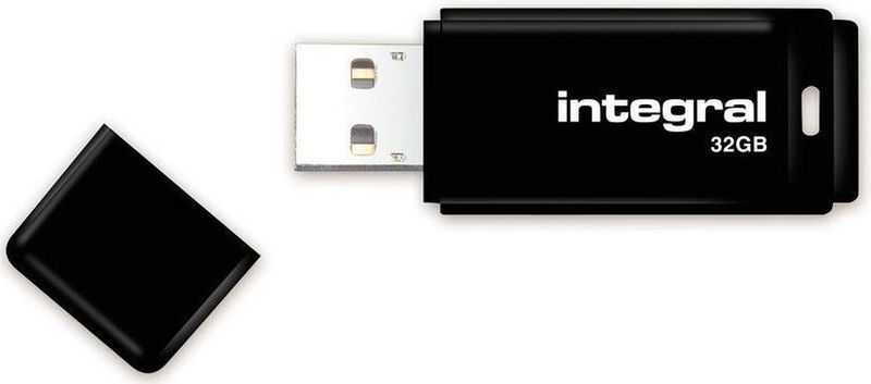 Integral USB 2.0 stick, 32 GB, zwart