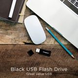 Integral USB Stick 64GB - USB 2.0 - Zwart - Windows - Mac - Linux