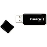 Integral USB-stick, 64 GB, USB 2.0, zwart