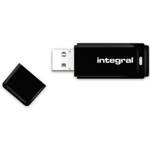 Integral USB Stick 64GB - USB 2.0 - Zwart - Windows - Mac - Linux