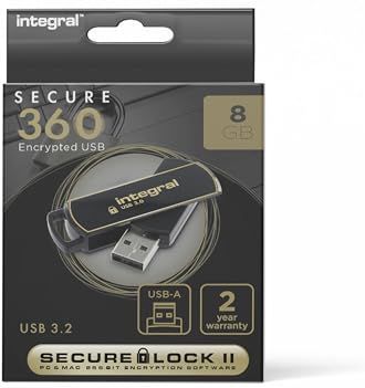 Integral INFD8GB360SEC3.0 USB flash drive 8 GB USB Type-A 3.2 Gen 1 (3.1 Gen 1) Zwart, Goud