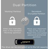 Integral INFD16GB360SEC3.0 USB flash drive 16 GB USB Type-A 3.2 Gen 1 (3.1 Gen 1) Zwart, Goud