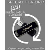 Integral INFD16GB360SEC3.0 USB flash drive 16 GB USB Type-A 3.2 Gen 1 (3.1 Gen 1) Zwart, Goud