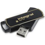 Integral INFD16GB360SEC3.0 USB flash drive 16 GB USB Type-A 3.2 Gen 1 (3.1 Gen 1) Zwart, Goud