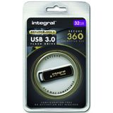 Integral Memory INFD32GB360SEC3.0 USB 3.0 stick met SecureLock-software zwart/goud