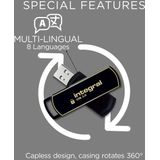 Integral INFD32GB360SEC3.0 USB flash drive 32 GB USB Type-A 3.2 Gen 1 (3.1 Gen 1) Zwart, Goud