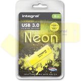 Integral INFD16GBNEONYL3.0 USB flash drive 16 GB USB Type-A 3.2 Gen 1 (3.1 Gen 1) Geel