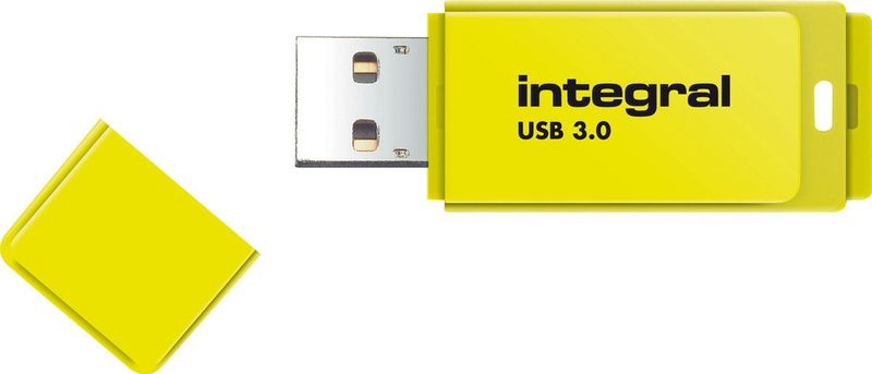 Integral INFD16GBNEONYL3.0 USB flash drive 16 GB USB Type-A 3.2 Gen 1 (3.1 Gen 1) Geel