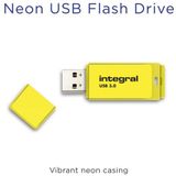 Integral INFD32GBNEONYL3.0 USB flash drive 32 GB USB Type-A 3.2 Gen 1 (3.1 Gen 1) Geel