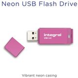 Usb-stick integral 64gb 3.0 neon roze | Blister a 1 stuk