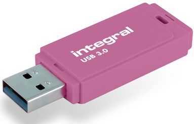 Usb-stick integral 64gb 3.0 neon roze | Blister a 1 stuk