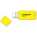 Integral Neon USB 3.0 stick, 64 GB, geel