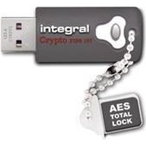 Integral 64GB Crypto Drive FIPS 197 Encrypted USB 3.0 USB flash drive USB Type-A 3.2 Gen 1 (3.1 Gen 1) Grijs