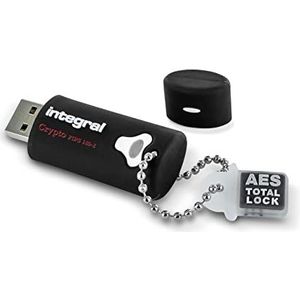 Integral 16GB Crypto-140-2 256-bit 3.0 USB-stick versleuteld - USB-stick met wachtwoord beveiligd FIPS 140-2 niveau 3 zerd. Bescherming tegen brute force aanvallen - Robuust, drielaags waterdicht