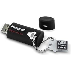Integral USB-stick, 16 GB, Crypto-140-2 256-bit 3.0 USB, versleuteld flashdrive-geheugen, FIPS 140-2, niveau 3, bescherming voor wachtwoordaanvallen door ruwe kracht en waterdicht design