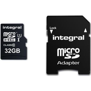 Integral MicroSD 32GB + Adapter (90MB/s Class 10)